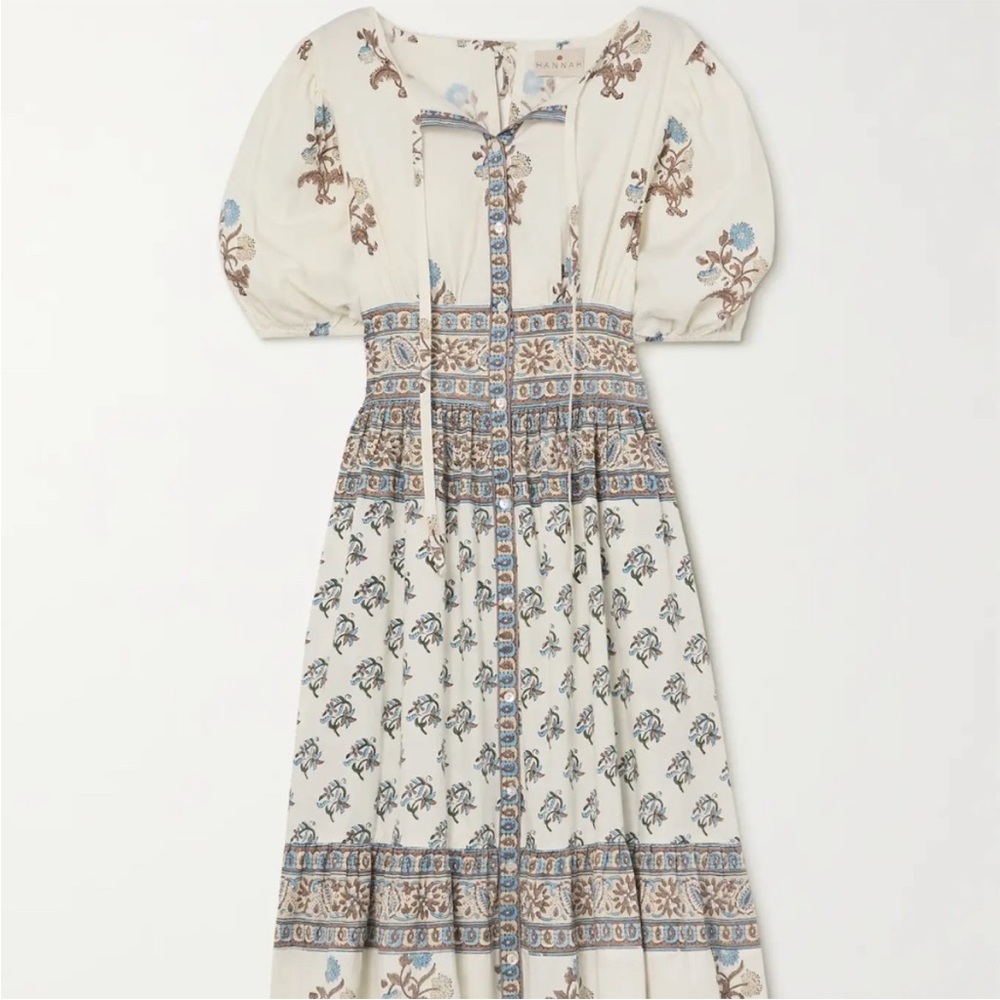 HANNAH Camilla Sandwhisper Ellipse Maxi Dress, NWT!! size 3 (XL) Perf for summer - Picture 3 of 16